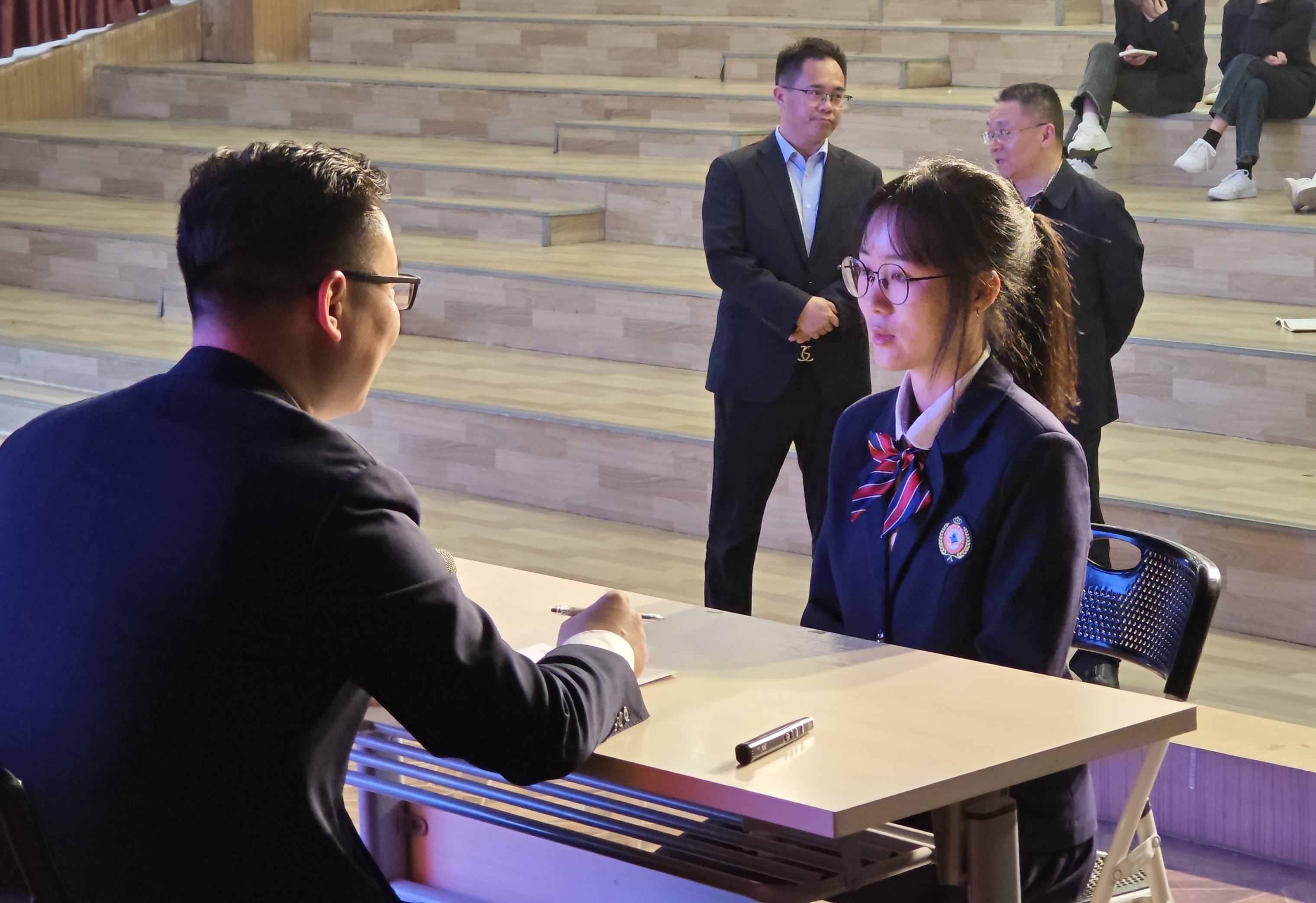 眉山北外附属东坡外国语学校前来幼儿师范学院进行川科专场招聘会(图3)
